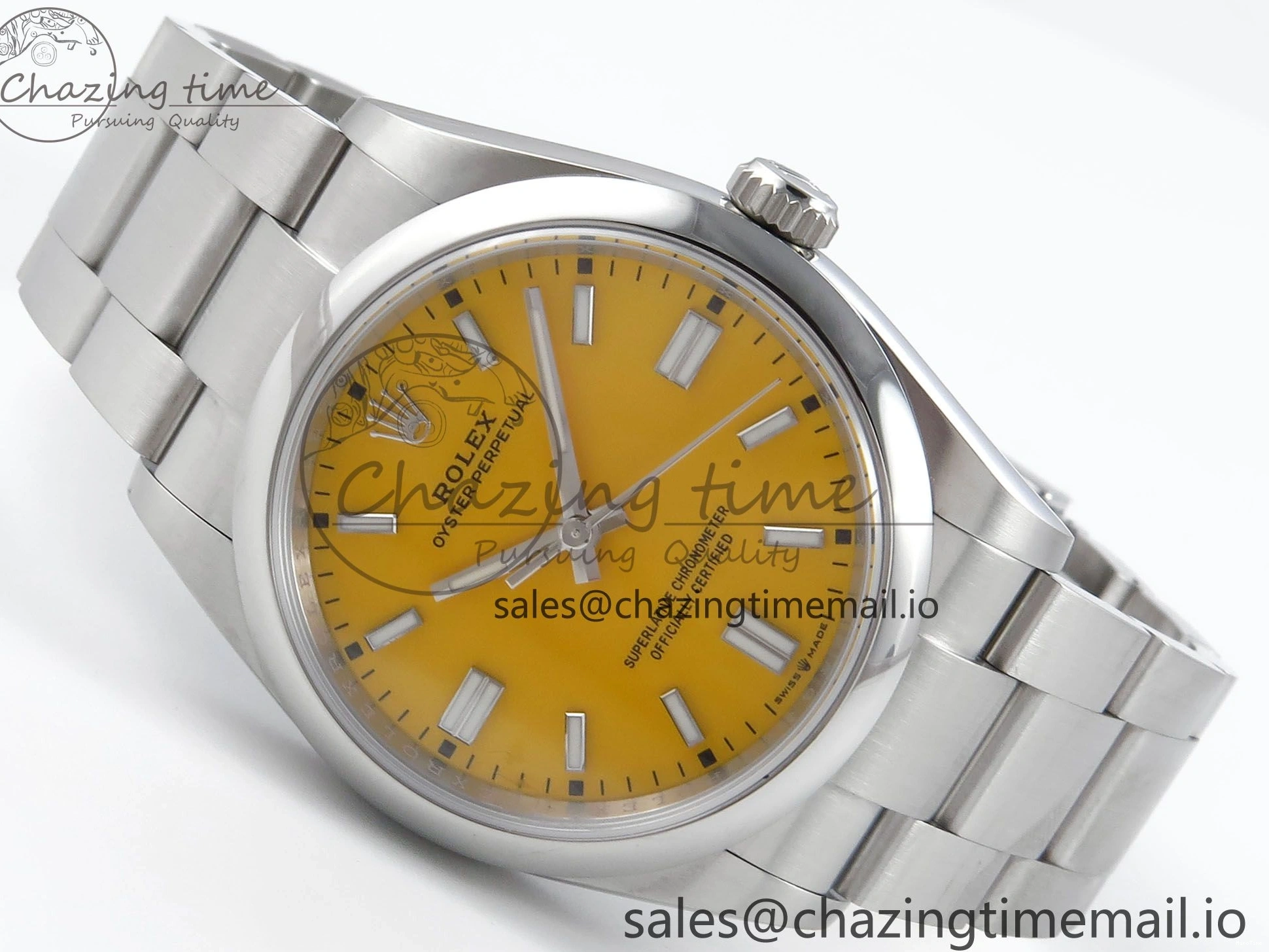 MiroTime 0330 Oyster Perpetual 126000 36mm EWEF Best Edition 904L Steel Yellow Dial A Supportive 777